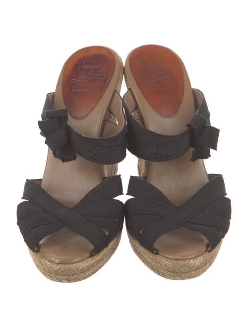 Christian Louboutin Nylon Bow Accents Espadrilles