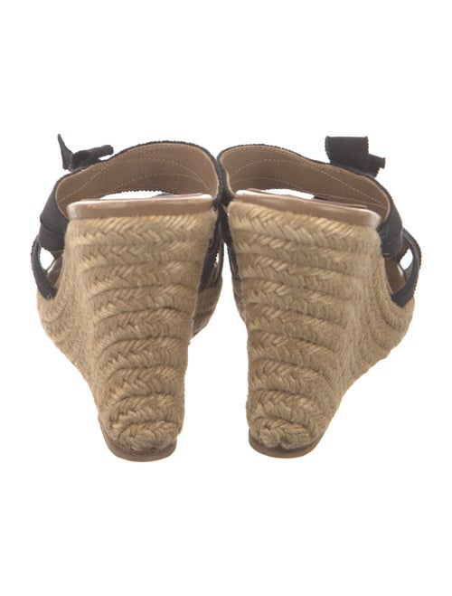 Christian Louboutin Nylon Bow Accents Espadrilles