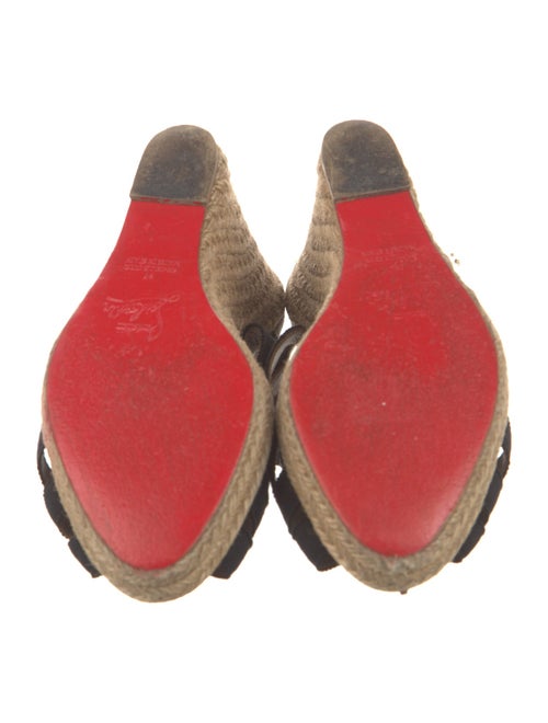 Christian Louboutin Nylon Bow Accents Espadrilles