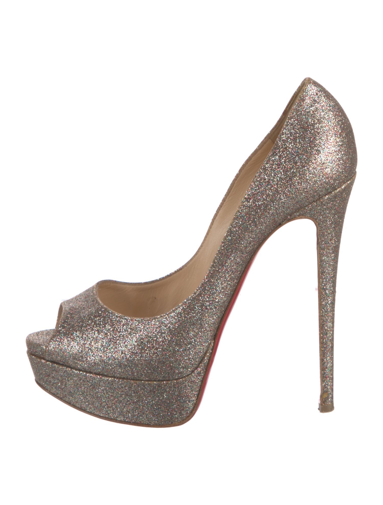 Christian Louboutin Glitter Glitter Accents Pumps