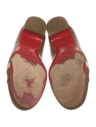 Christian Louboutin Leather Colorblock Pattern Loafers