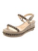 Christian Louboutin Suede Studded Accents Espadrilles