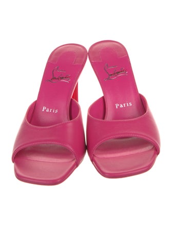 Christian Louboutin Miss Z Patent Leather Slides