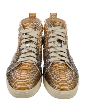 Christian Louboutin Python Animal Print Sneakers