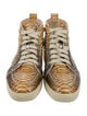 Christian Louboutin Python Animal Print Sneakers