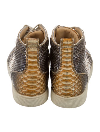 Christian Louboutin Python Animal Print Sneakers