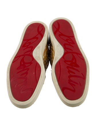 Christian Louboutin Python Animal Print Sneakers