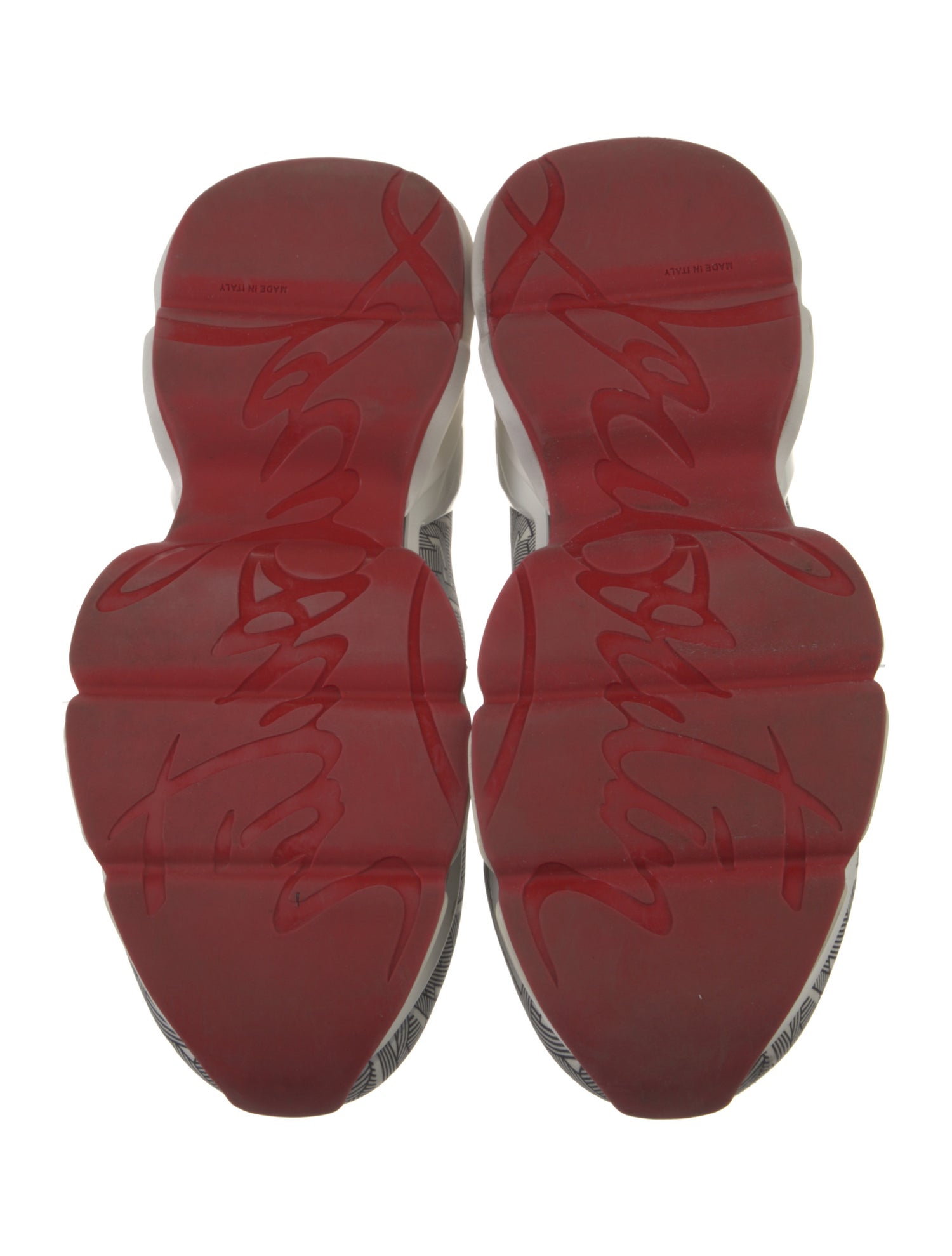 Christian Louboutin Neoprene Printed Athletic Sneakers