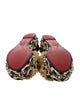 Christian Louboutin Leather Colorblock Pattern Slides