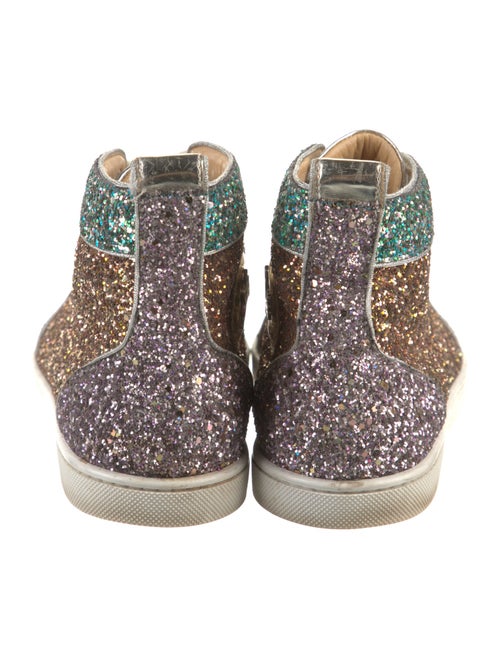 Christian Louboutin Glitter Colorblock Pattern Sneakers
