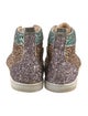 Christian Louboutin Glitter Colorblock Pattern Sneakers