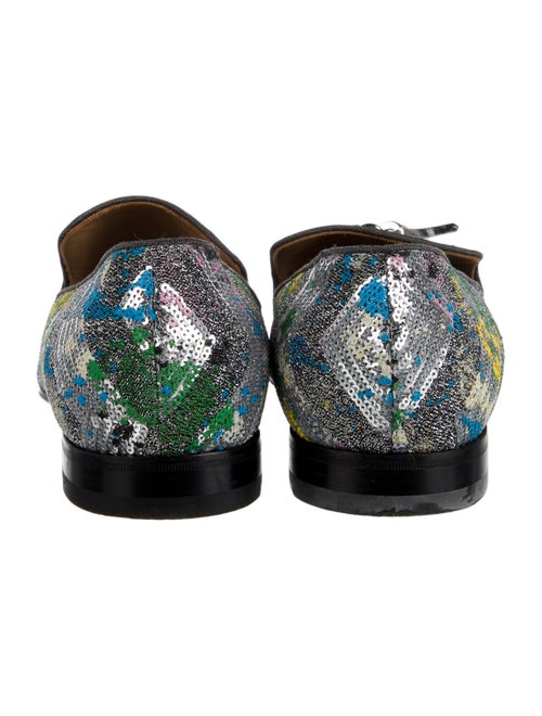Christian Louboutin Sequins Printed Loafers
