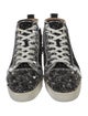 Christian Louboutin Spike Accents Velvet Sneakers