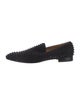 Christian Louboutin Spike Accents Suede Loafers