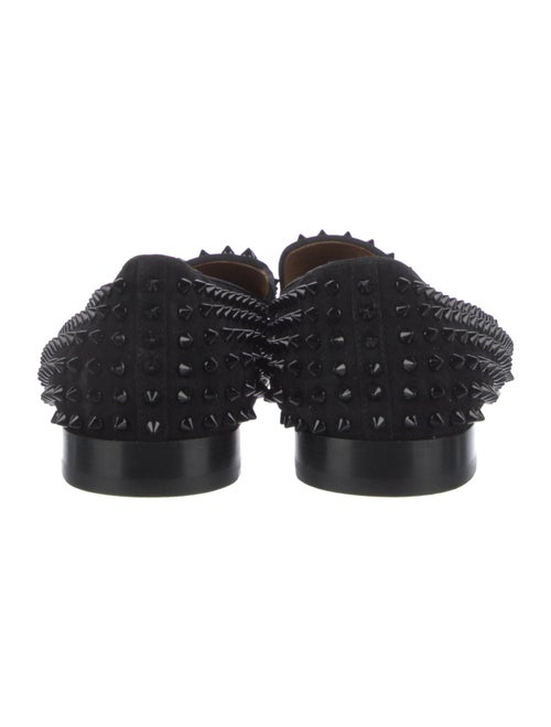 Christian Louboutin Spike Accents Suede Loafers