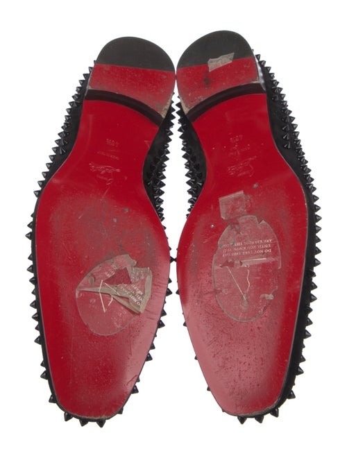 Christian Louboutin Spike Accents Suede Loafers