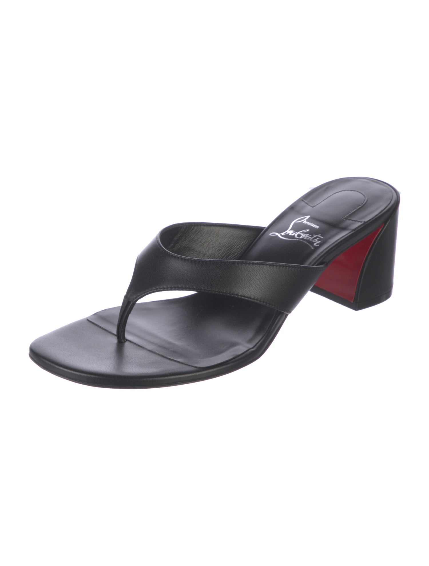 Christian Louboutin Leather Slides