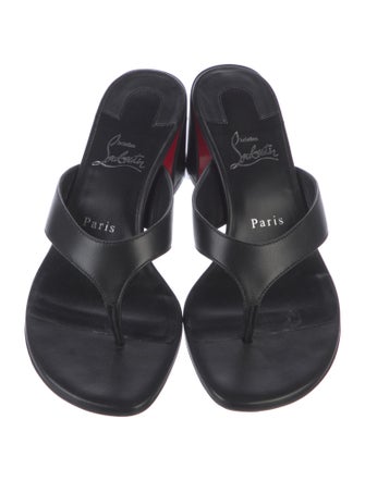 Christian Louboutin Leather Slides