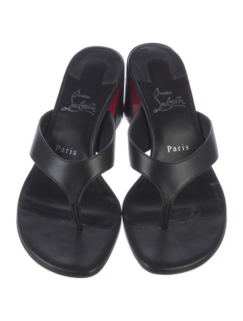 Christian Louboutin Leather Slides