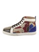 Christian Louboutin Spike Accents Printed Sneakers
