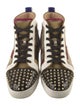 Christian Louboutin Spike Accents Printed Sneakers