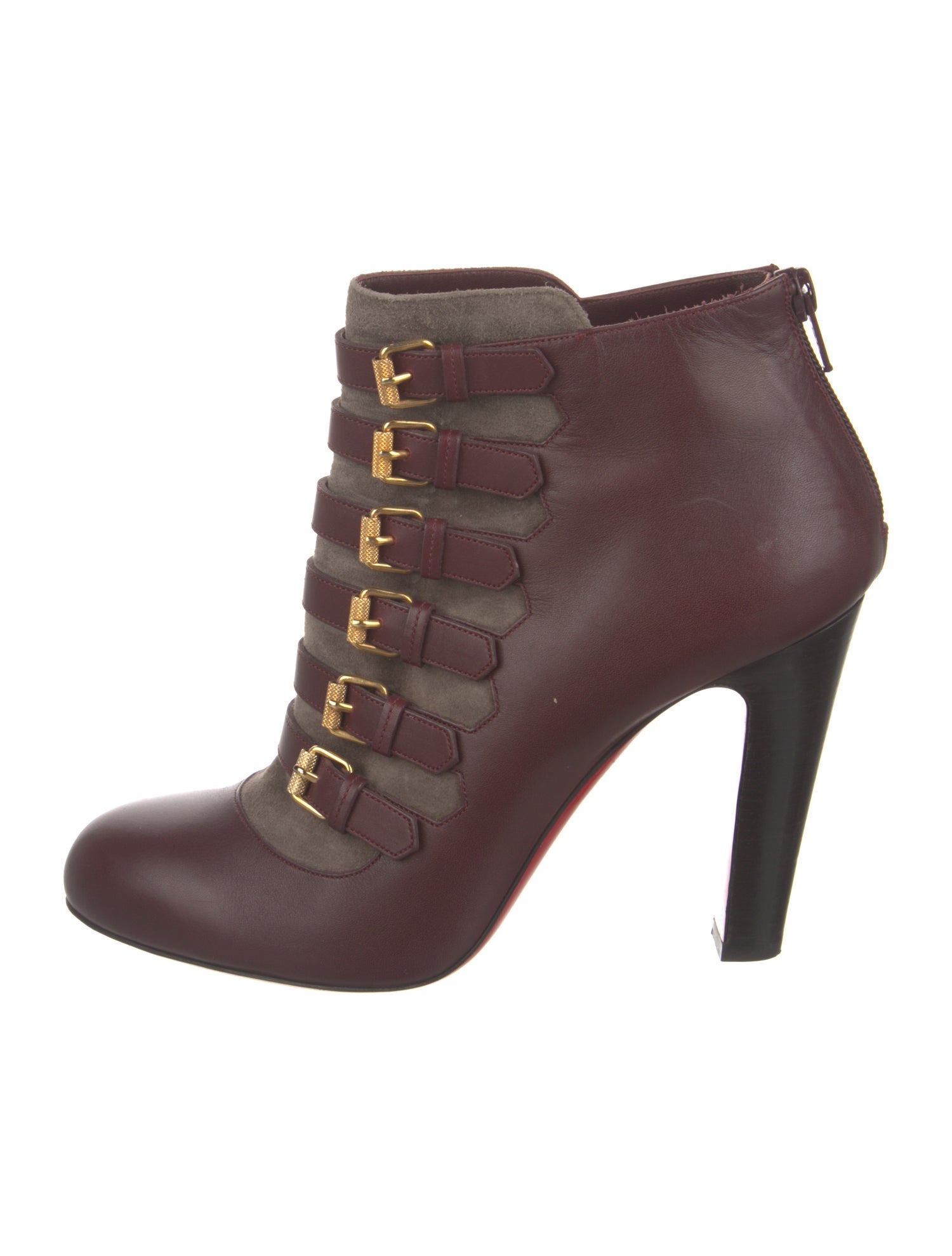 Christian Louboutin Leather Lace-Up Boots