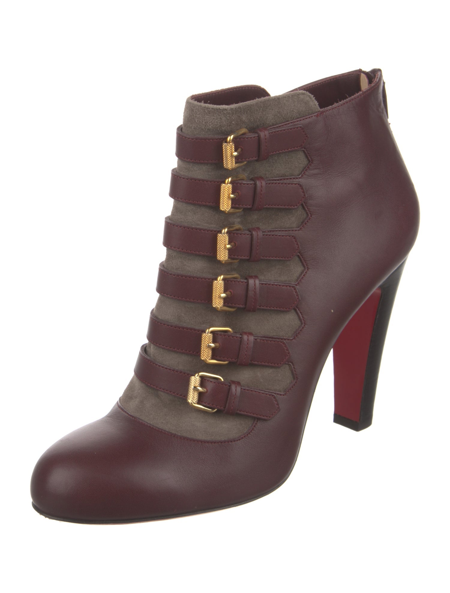Christian Louboutin Leather Lace-Up Boots
