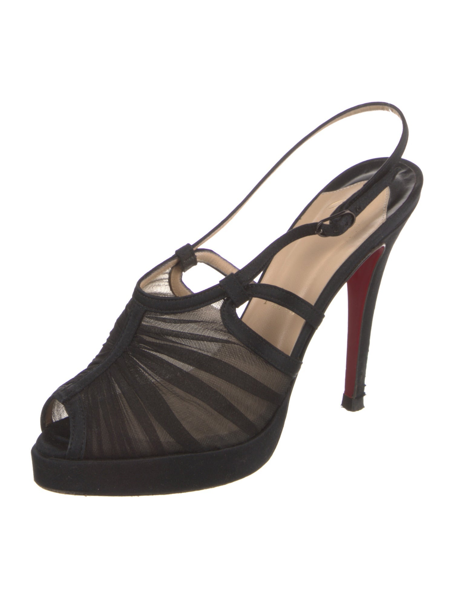 Christian Louboutin Spike Accents T-Strap Pumps