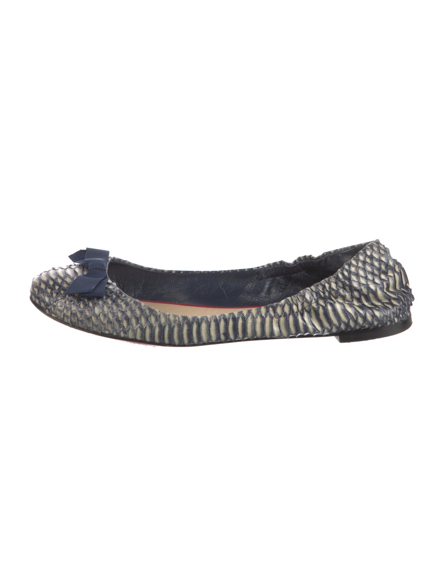 Christian Louboutin Alligator Animal Print Ballet Flats