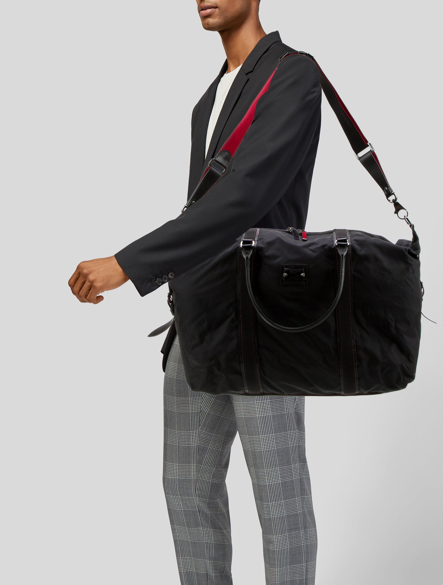 Christian Louboutin Nylon Weekender Bag