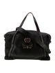 Christian Louboutin Black/Red Nubuck and Leather Bagdamon Duffle Bag