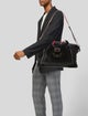 Christian Louboutin Black/Red Nubuck and Leather Bagdamon Duffle Bag