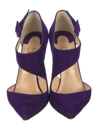 Christian Louboutin Sharpeta 100 Suede Pumps