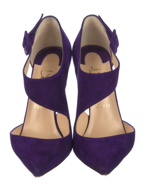 Christian Louboutin Sharpeta 100 Suede Pumps