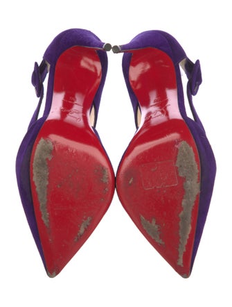Christian Louboutin Sharpeta 100 Suede Pumps