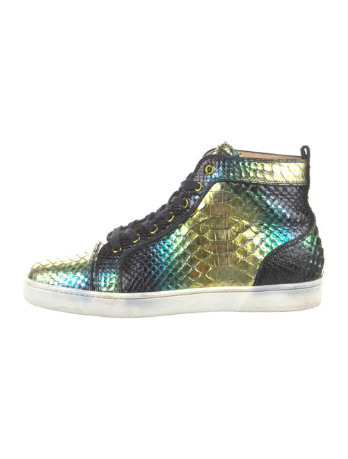 Christian Louboutin Python Animal Print Sneakers
