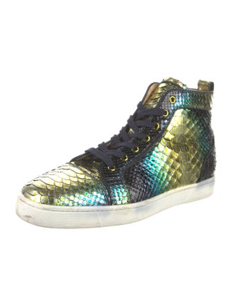 Christian Louboutin Python Animal Print Sneakers