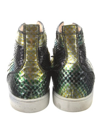 Christian Louboutin Python Animal Print Sneakers