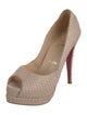 Christian Louboutin Snakeskin Animal Print Pumps