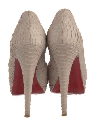 Christian Louboutin Snakeskin Animal Print Pumps