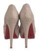 Christian Louboutin Snakeskin Animal Print Pumps