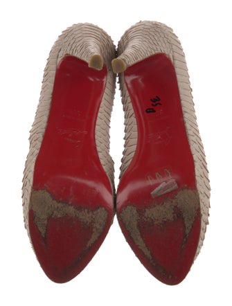 Christian Louboutin Snakeskin Animal Print Pumps