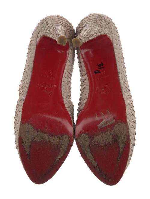 Christian Louboutin Snakeskin Animal Print Pumps
