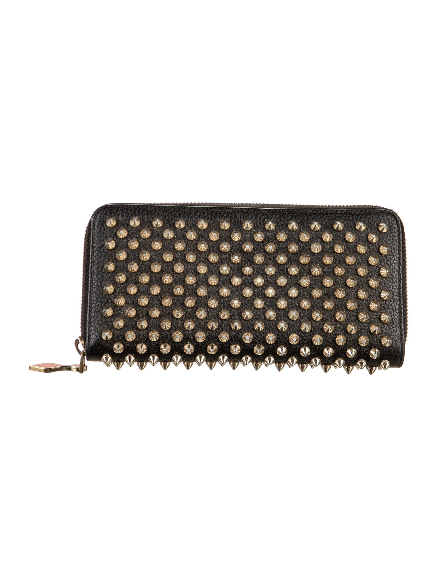 Christian Louboutin Spike Accents Leather Wallet