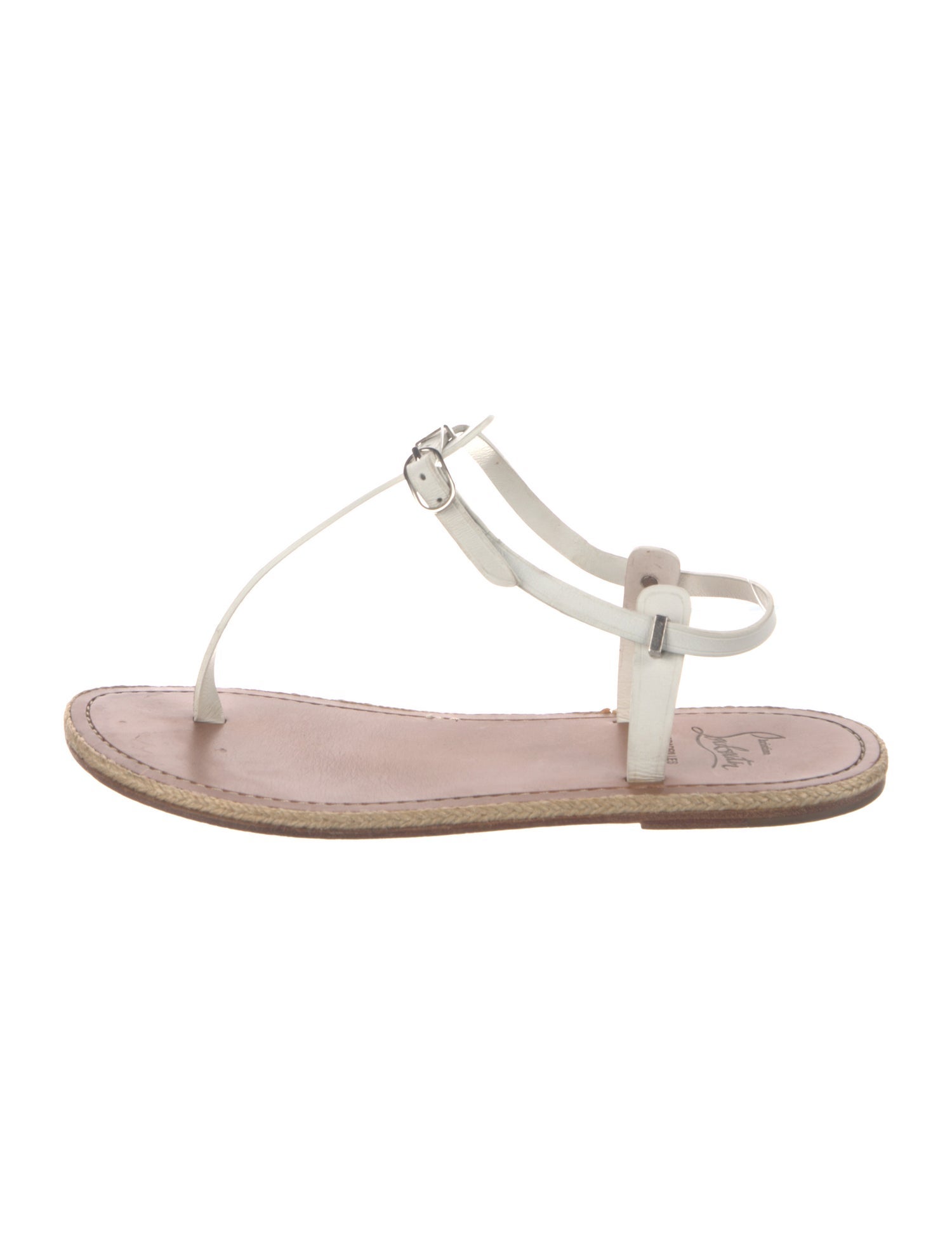 Christian Louboutin Leather T-Strap Sandals