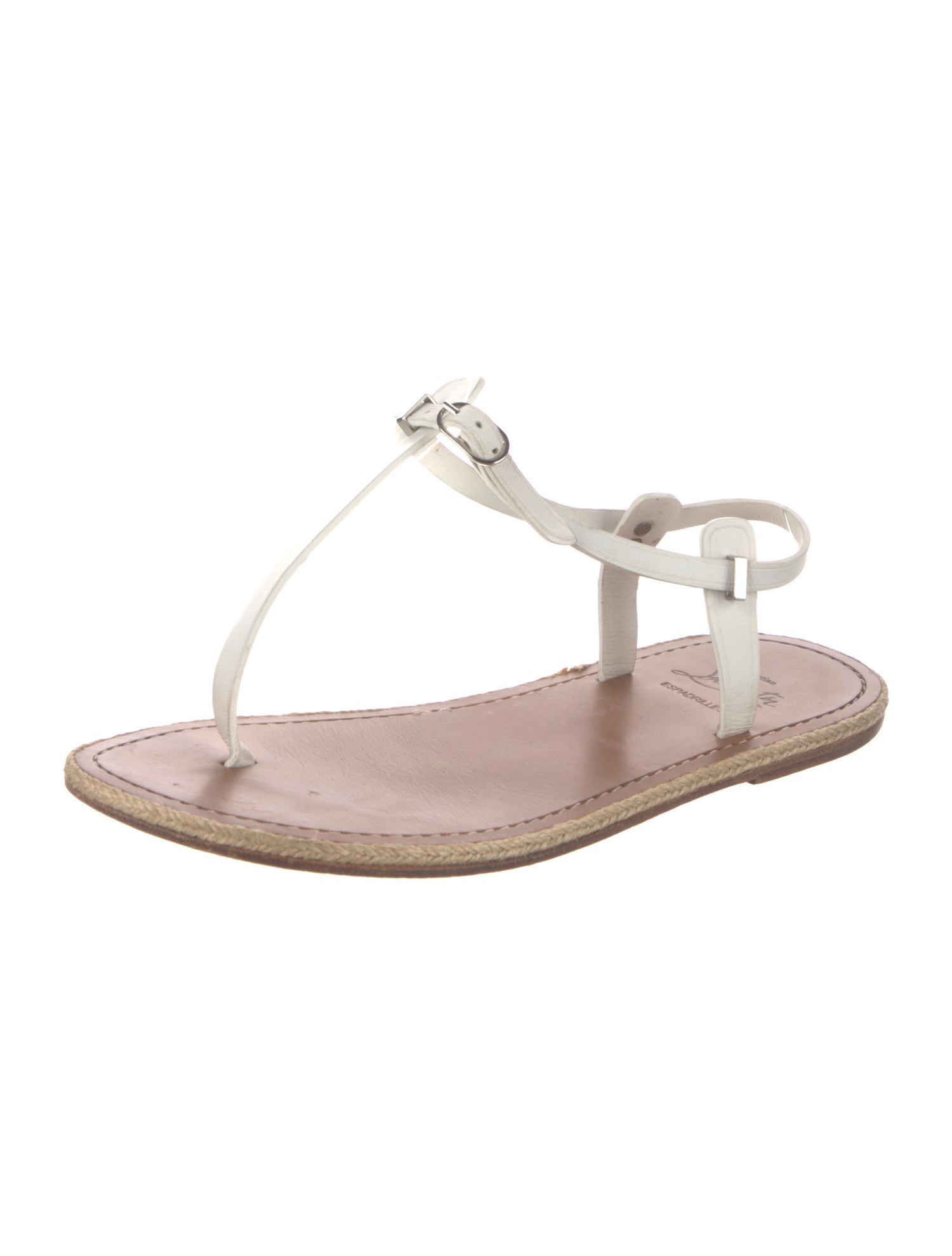 Christian Louboutin Leather T-Strap Sandals