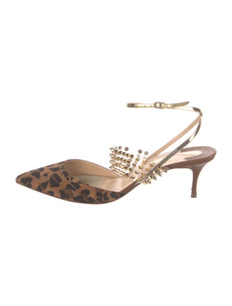 Christian Louboutin Levita 55 Spike Accents Sandals