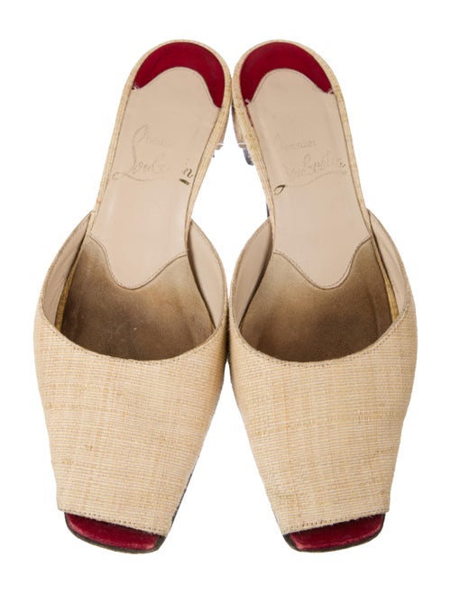 Christian Louboutin Canvas Mules