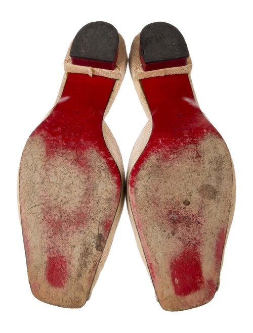 Christian Louboutin Canvas Mules