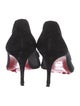 Christian Louboutin Suede Mesh Accents Pumps